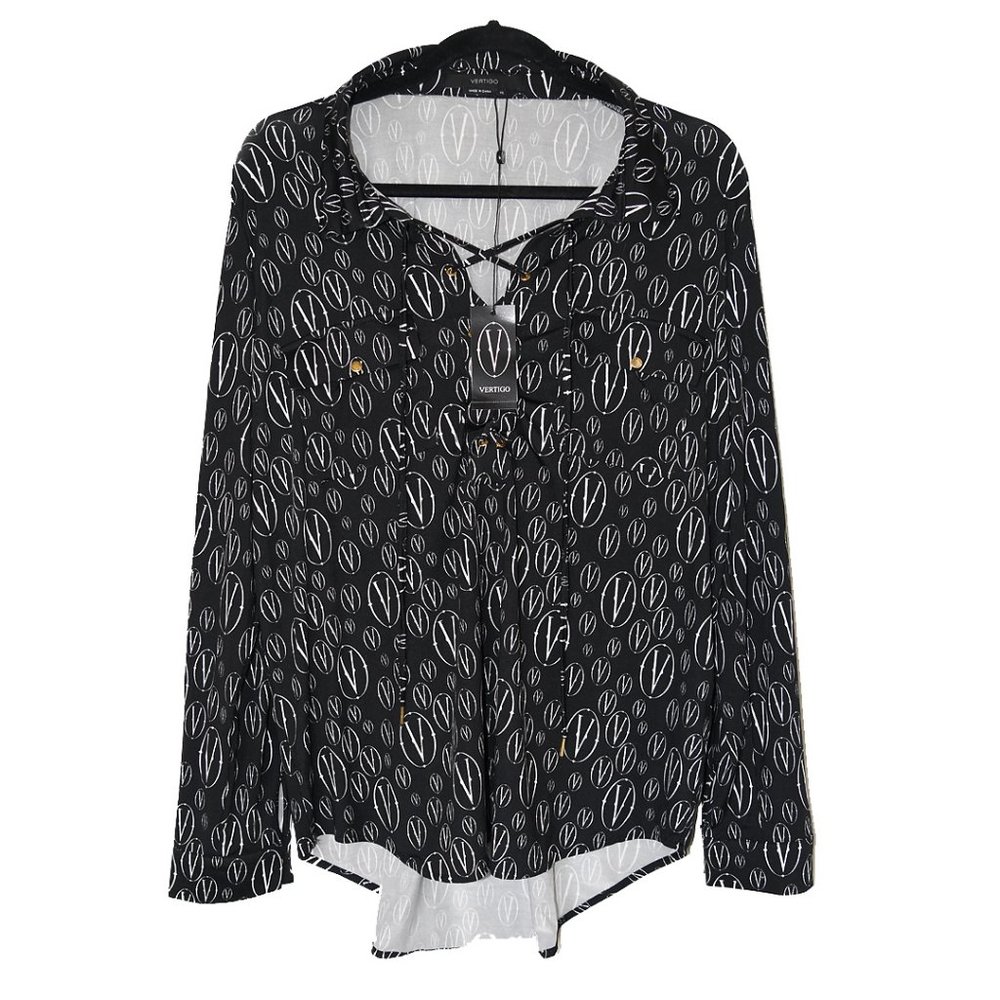 Women | Vertigo Front Tie Print
